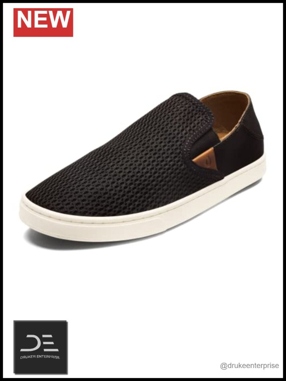 Women's Slip-On Sneakers | Mesh & Leather Casual Shoes